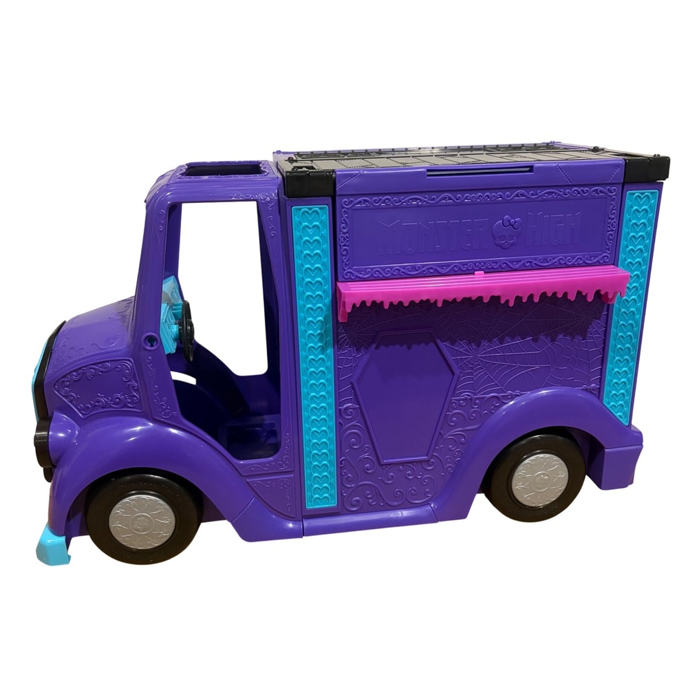 Monster High Ghoul Mobile Rockin' 2-in-1 Food Truck Stage Playset Purple‎ HXH83
